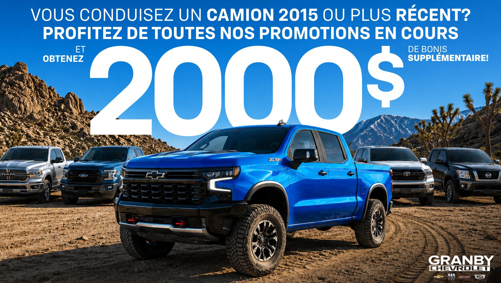 Vous attendiez le bon moment pour changer de camion? Le voici.